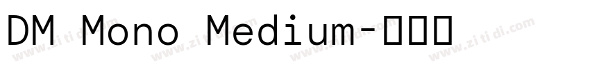 DM Mono Medium字体转换